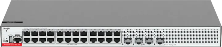 Ruijie RG-S5000-24GT4MS-P-E, 24 x 1GE RJ45 ports, 4 x 2.5GE SFP ports