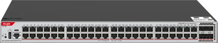 Ruijie RG-S5350-48GT4SFP-P-E, 48 x 1GE RJ45 ports, 4 x 1GE SFP ports, PoE+