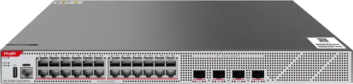 Ruijie RG-S5360-24GT4XS-E, 24 x 1GE RJ45 ports, 4 x 10GE SFP+ ports