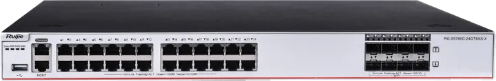 Ruijie RG-S5760C-24GT8XS-X, 24 x 1GE ports, 8 x 10GE SFP+ ports
