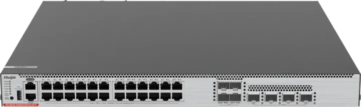 Ruijie RG-S6120-24XMG4XS4VS-UP-H, 24 x 10GE ports, 4 x 10GE SFP+ ports, 4 x 25GE SFP28 ports, PoE/PoE+/PoE++