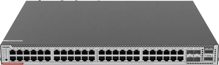 Ruijie RG-S6120-48XMG4VS2QXS-UP-H, 48 x 10GE ports, 4 x 25GE SFP28 ports, 2 x 40GE QSFP+ ports, PoE/PoE+/PoE++