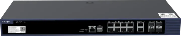 Ruijie RG-WS7110, 8 x 1G BASE-T ports, 2 x 1GE SFP/RJ45 combo ports, 2 x 10GE SFP+ ports